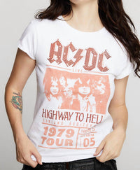 Recycled Karma - Ac/dc Highway to Hell Red Stud Tee