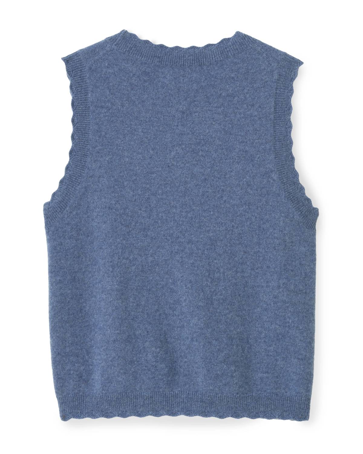 Cartolina Nantucket Lou Knit Tank Top in gallery blue - women's sweater - view 4