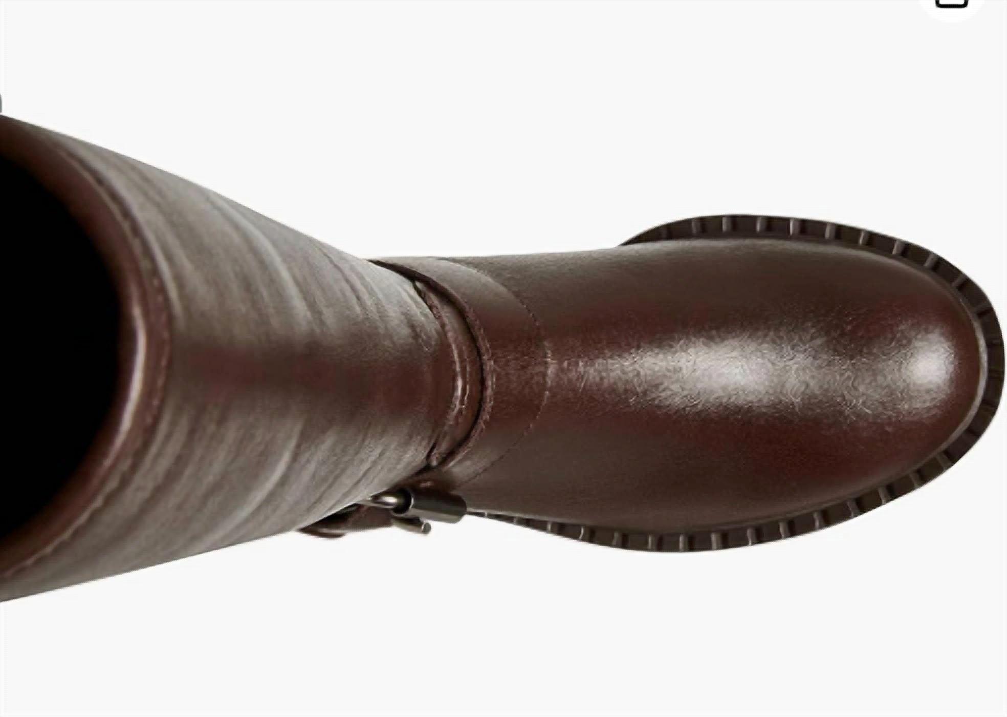 STEVE MADDEN Women's Erma Knee High Flat Boots in brown - women's shoe - view 6