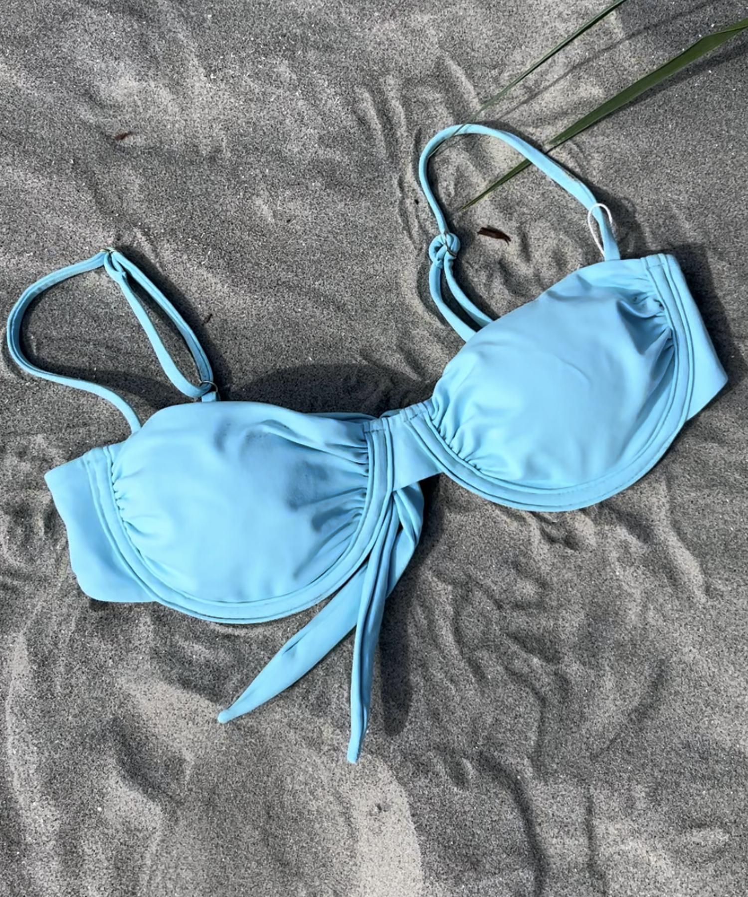 Vanhope Lainie Swim Top in aqua - women's swimwear - view 4