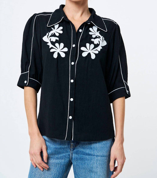 Ciebon - Unna Embroidered Button Down