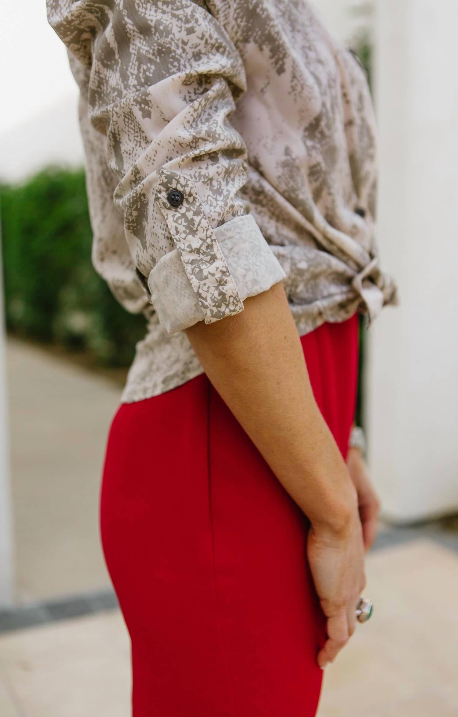 Sophia Snakeskin Blouse