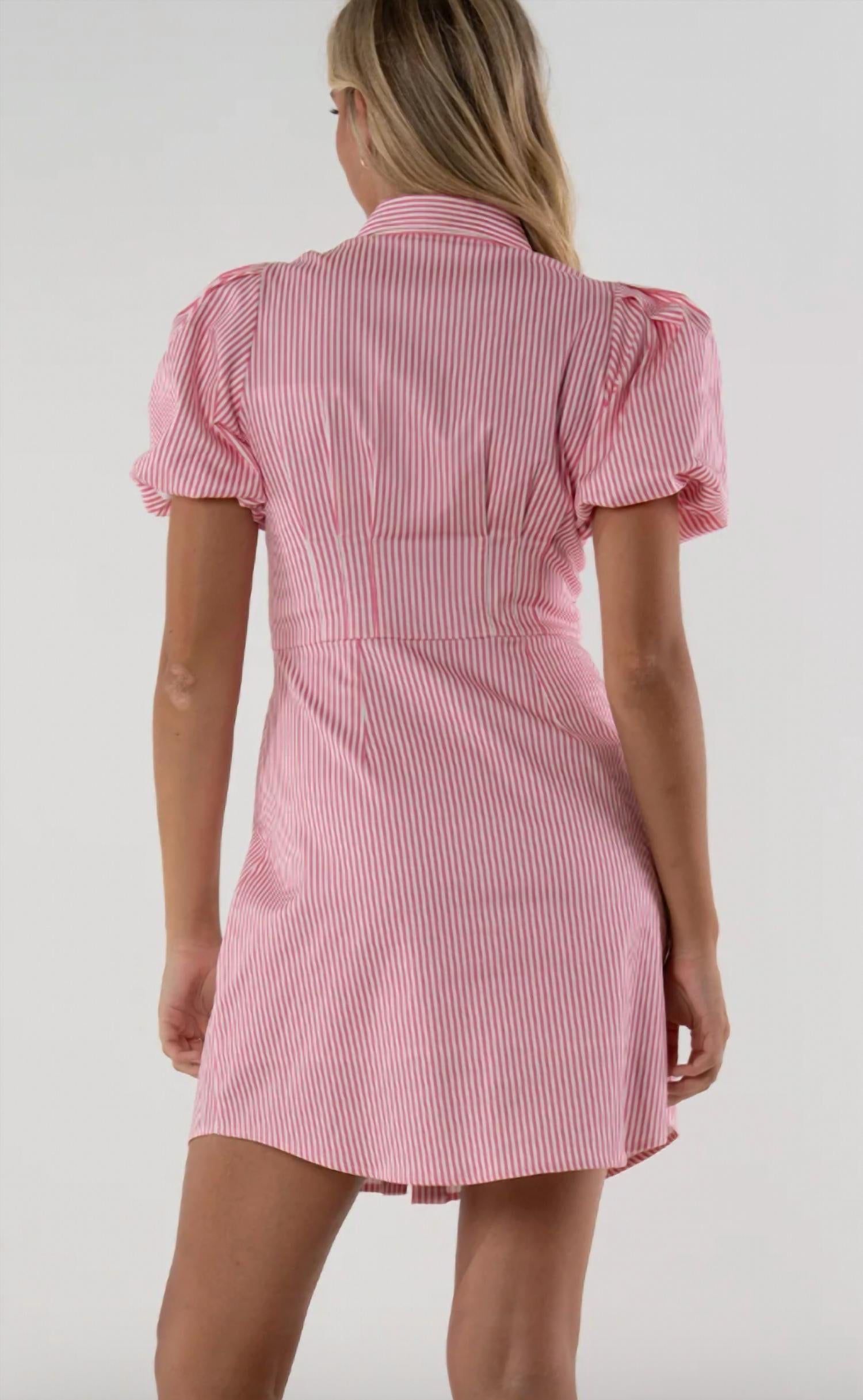 Emily Mccarthy - Britt Stripe Mini Dress