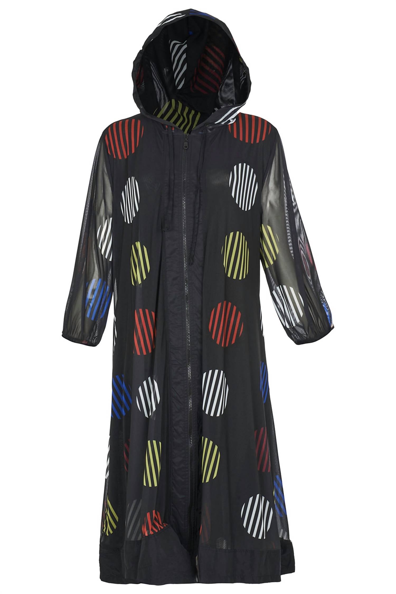 ISLE by Melis Kozan Maia Universe Print Longline Jacket - women's jacket - alternate view