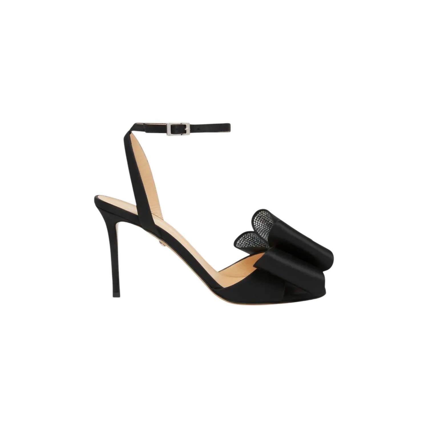 Mach & Mach - Women's Satin Le Cadeau Sandals With Double Bow