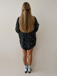 Malibu Road - Celeste Sequin Mesh Jacket