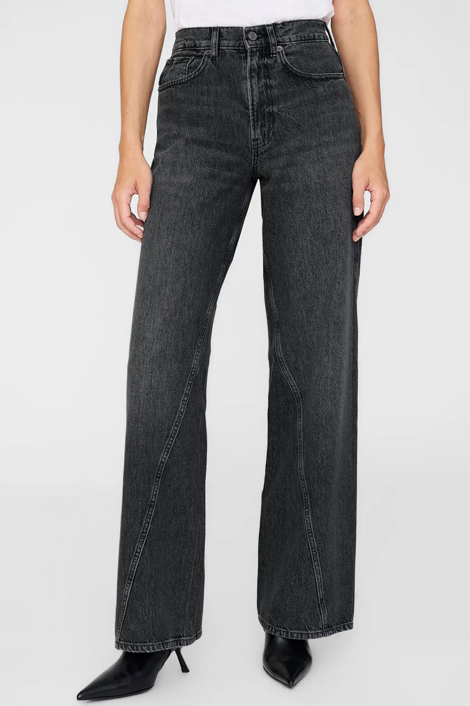 ANINE BING Brie Jean in artic night - women's jeans - detail view