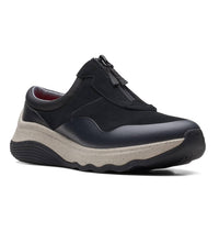 Clarks Women's Jaunt Way Clog in black suede - women's shoe
