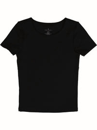 Simply Southern Double Layer Tee in black dragon - women's t-shirt - detail view