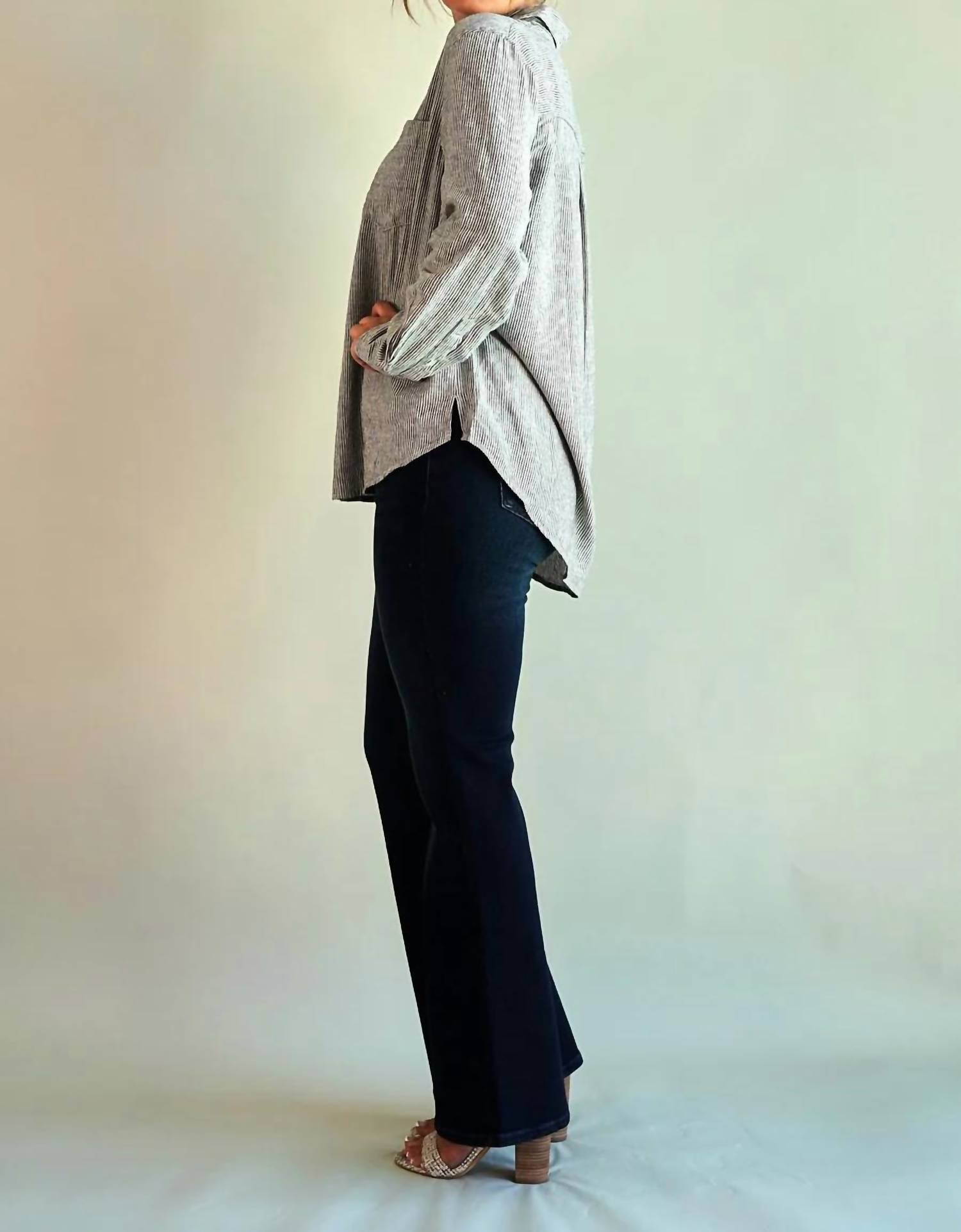 Gentle Fawn - Women's Arabella Striped Button Down Shirt