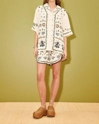 ALEMAIS Sun Dancer Shirt in beige - women's shirt