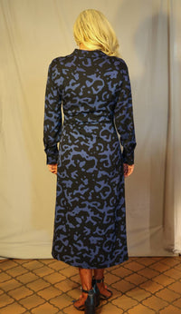 Wild Pony - Abstract Midi Wrap Dress