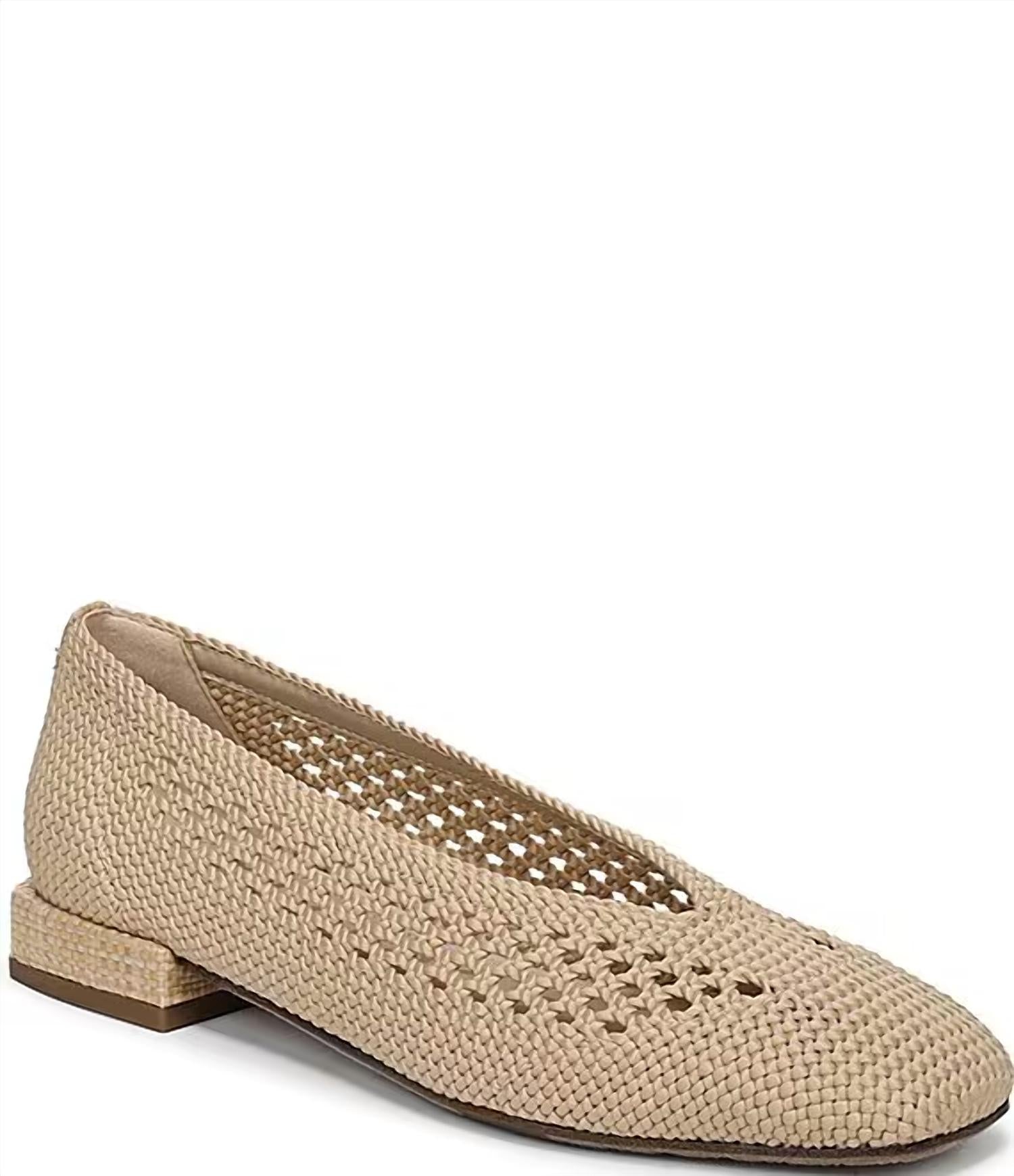 Sam Edelman - Women's Kasey Knit High Vamp Woven Ballet Flats
