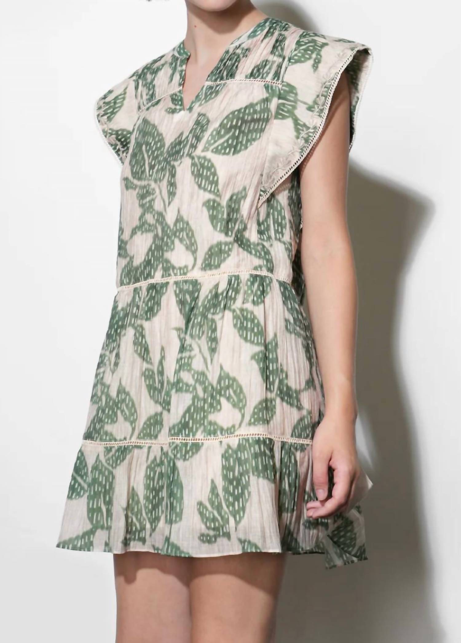 Greylin - Women's Briar Tiered Embroidered Shift Mini Dress
