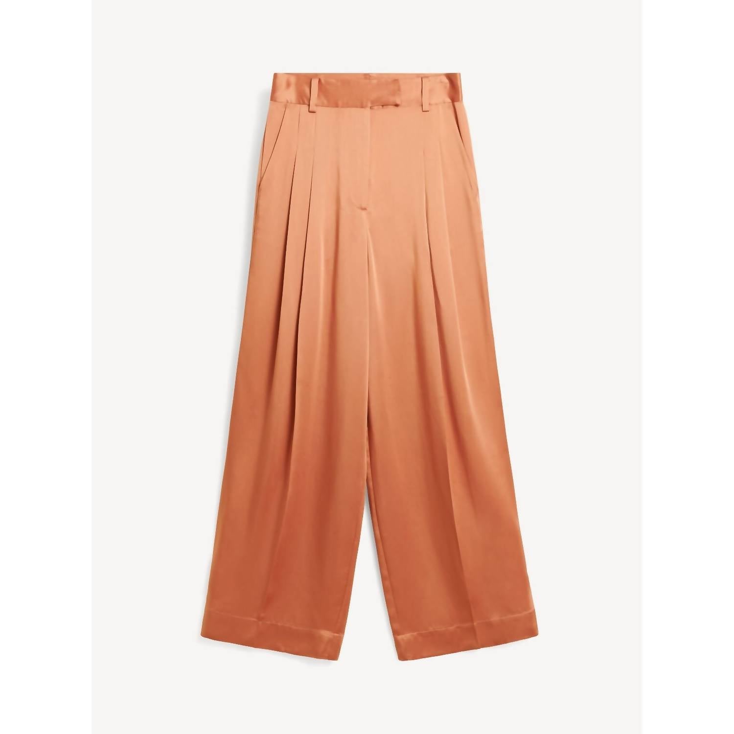 BY MALENE BIRGER Cymbaria High Waist Trousers in dark cherry plum - women's pants - view 4