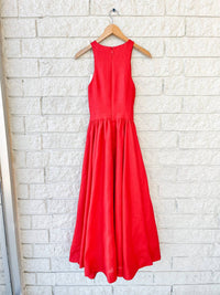 Zimmermann Patience Midi Dress in dark red - women's dress - alternate view