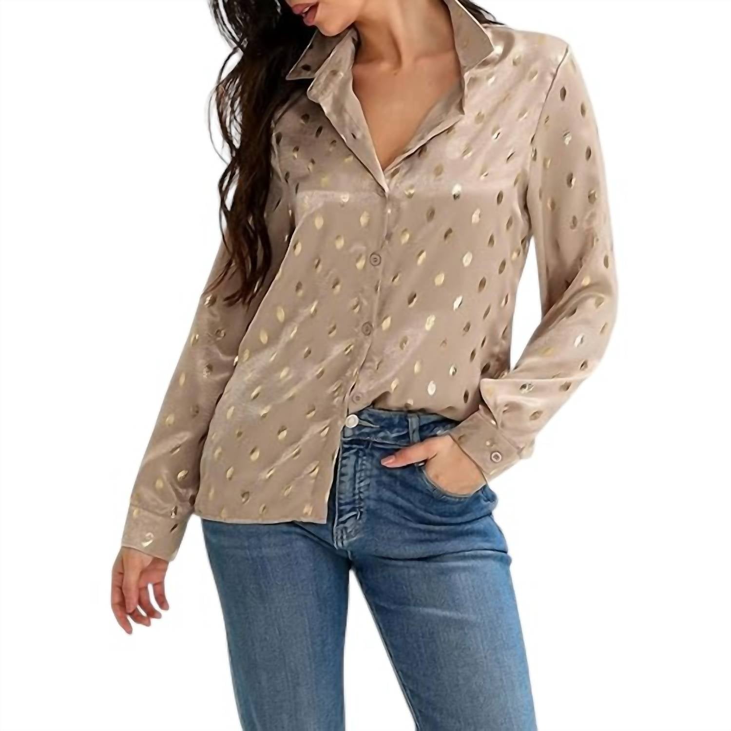 Mazik - Having a Ball Foiled Blouse