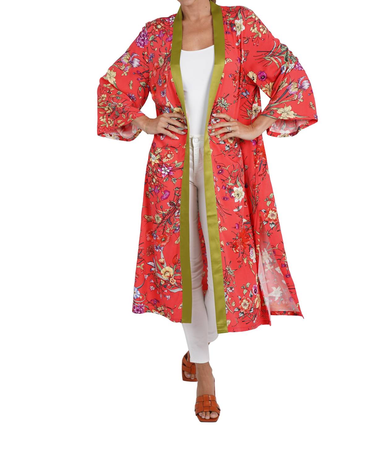 Love Token - Chance Floral Open Kimono