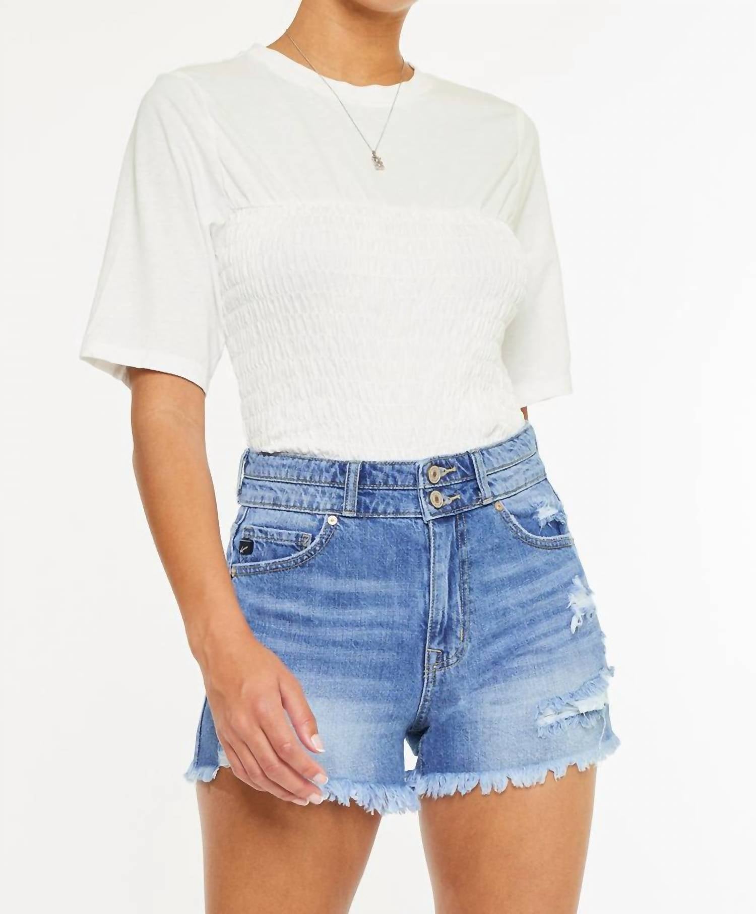 Kancan - Farah Essentials High Rise Mom Short