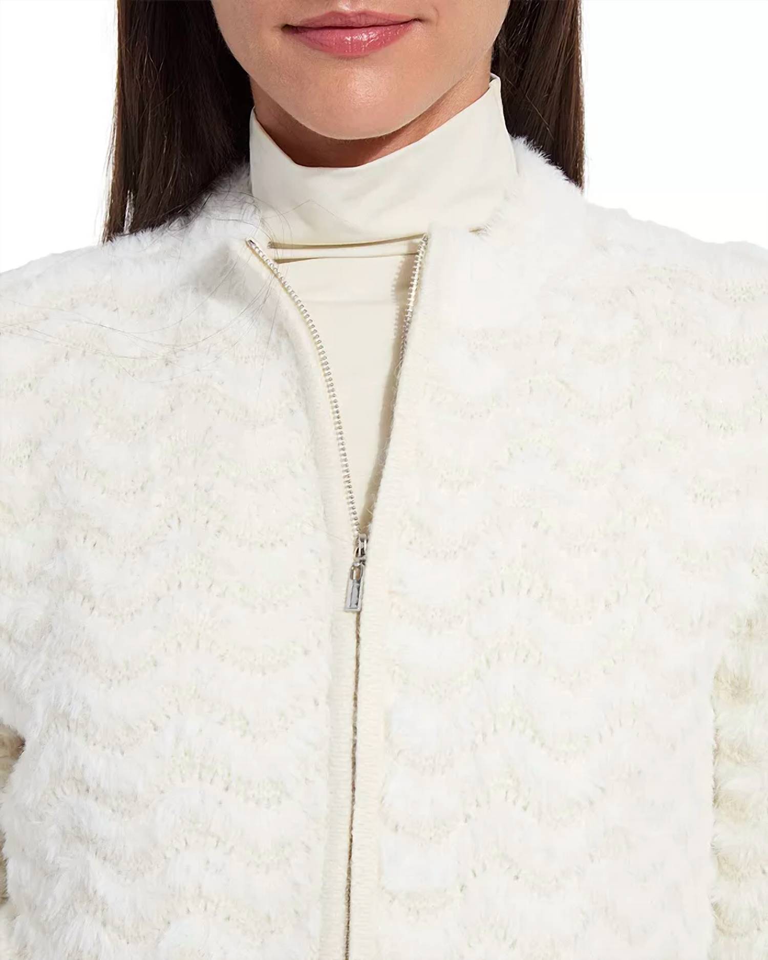 Lysse - Ivanna Zip Front Knit Bomber Jacket