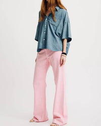 Denimist - Short Sleeve Button Down Shirt