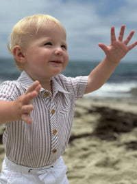Me & Henry - Boys Helford Woven Onesie