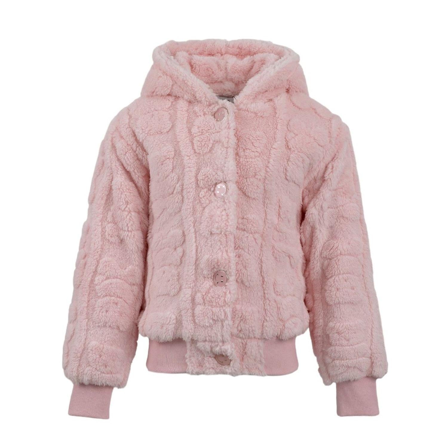 Lola + The Boys - Girl's Plush Teddy Bear Jacket