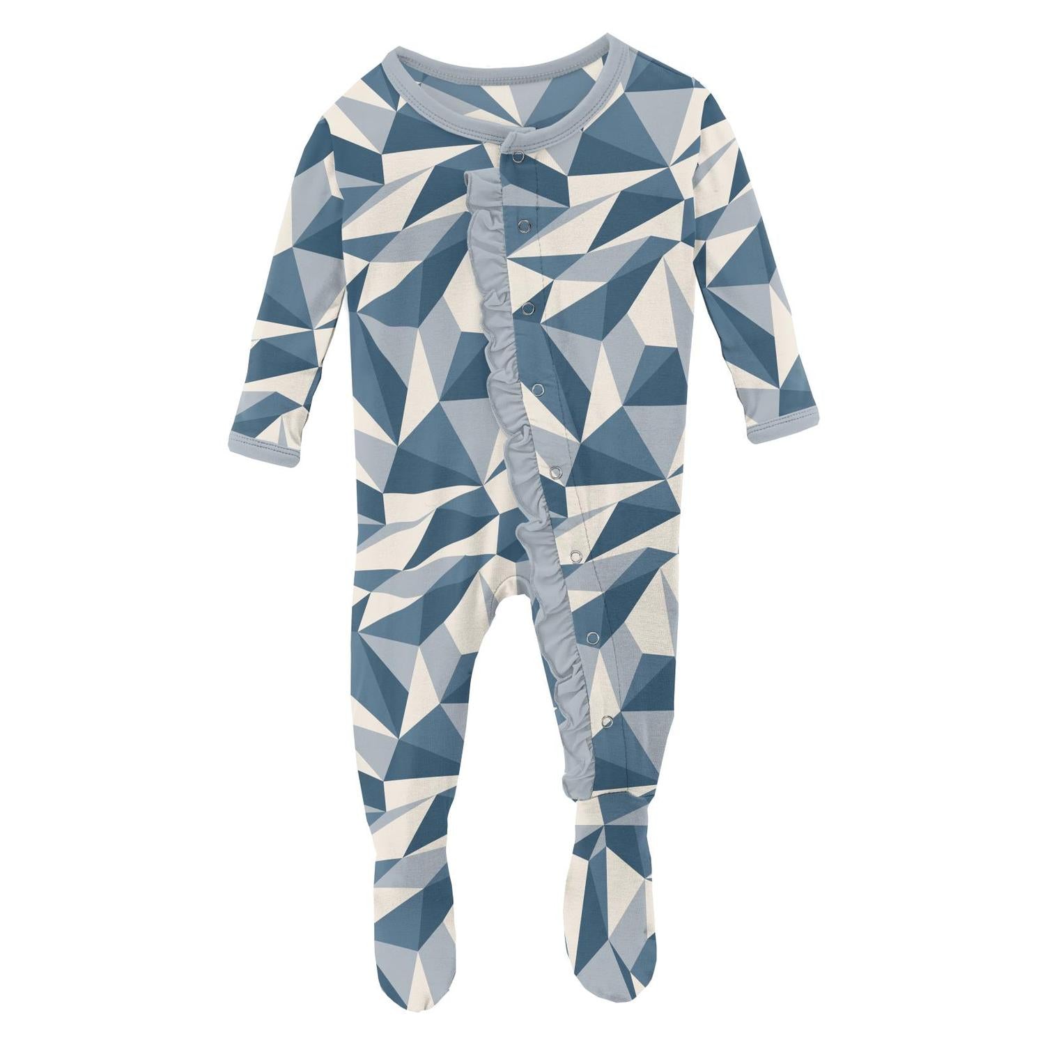 Kickee - Kids' Ruffle Footie with Snaps