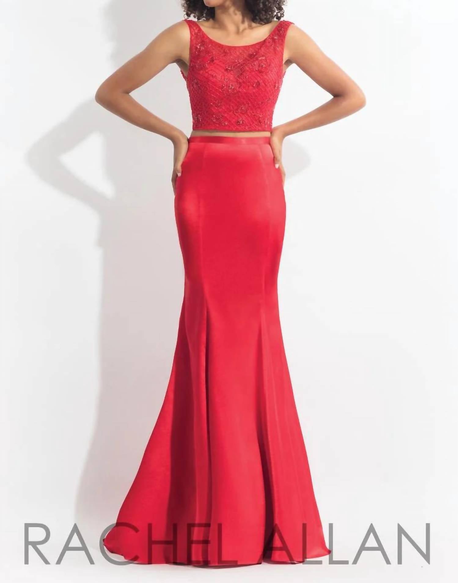 Rachel Allan - Satin 2 piece dress