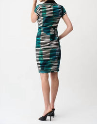 Joseph Ribkoff - Bodycon Striped Knee-length Dress