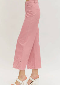 Entro - Blossom Scalloped Hem Pants
