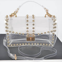 3Am By H&D Accessories - Women's Rhinestone Studded Crossbody Stadium Bag