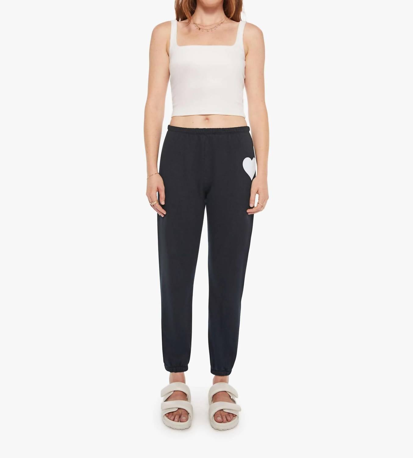 Sprwmn - Pre-loved Heart Sweatpants With Heart Logo