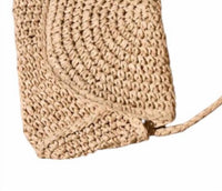Z Supply - Women's Sand Dollar Mini Straw Crossbody Clutch Bag