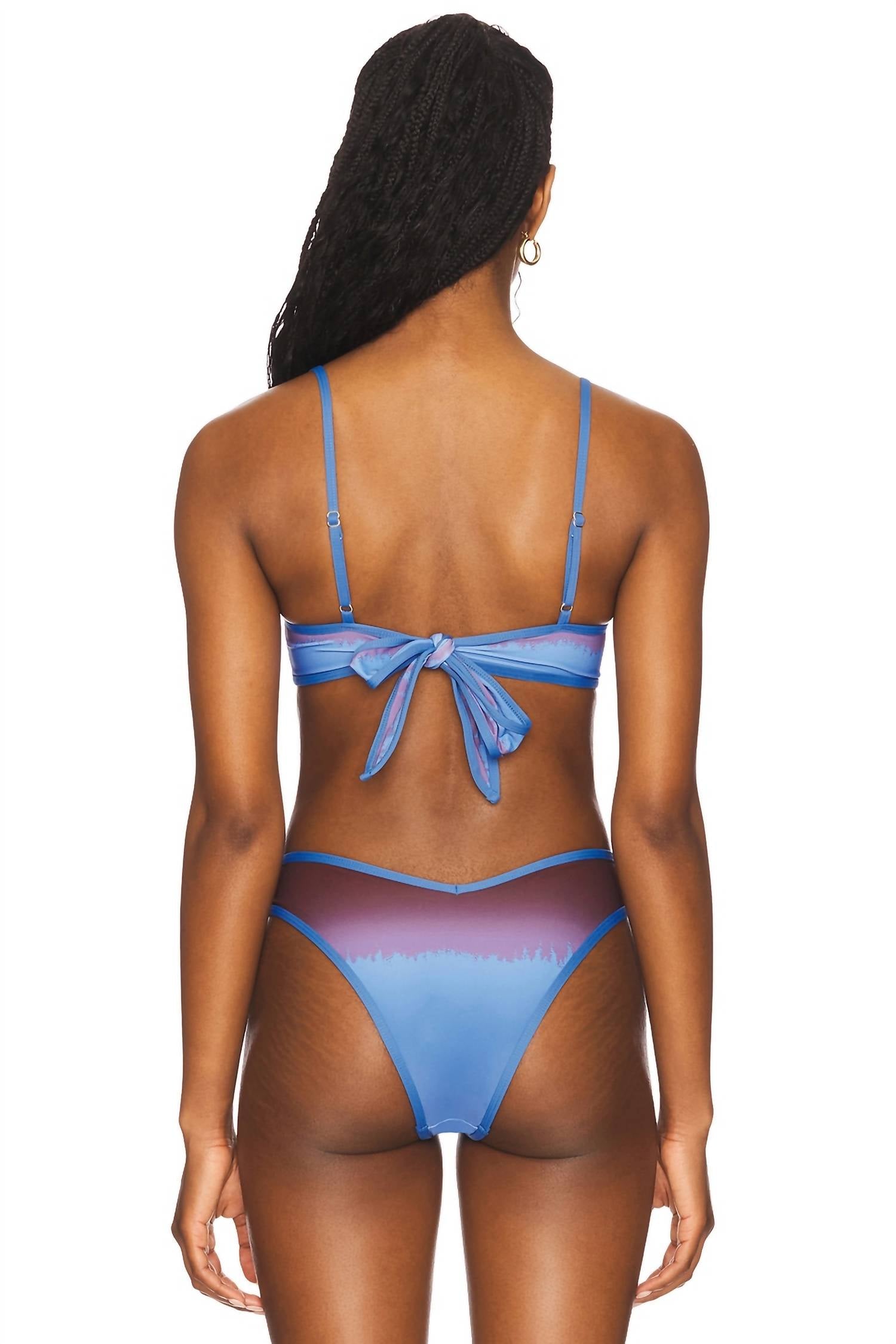 We Wore What - Scoop Neck Tie Back Bikini Top