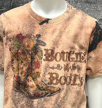Bratti Mati - Kids Bougie In Boots Washed Tee