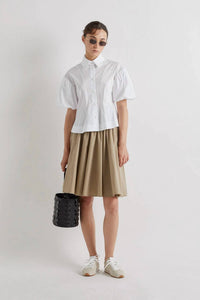 Meimeij - BUCKLE WAIST SKIRT