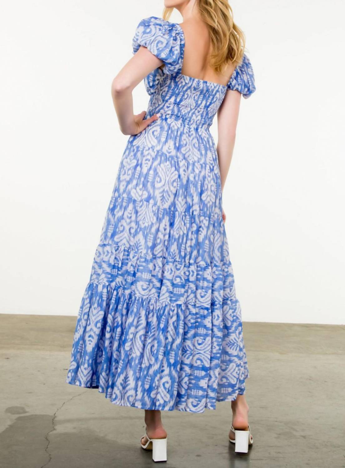 Thml - Puff Sleeve Floral Maxi Dress