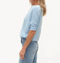 SIX/FIFTY Short Sleeve Anywhere Top in cloud blue - women's t-shirt - alternate view