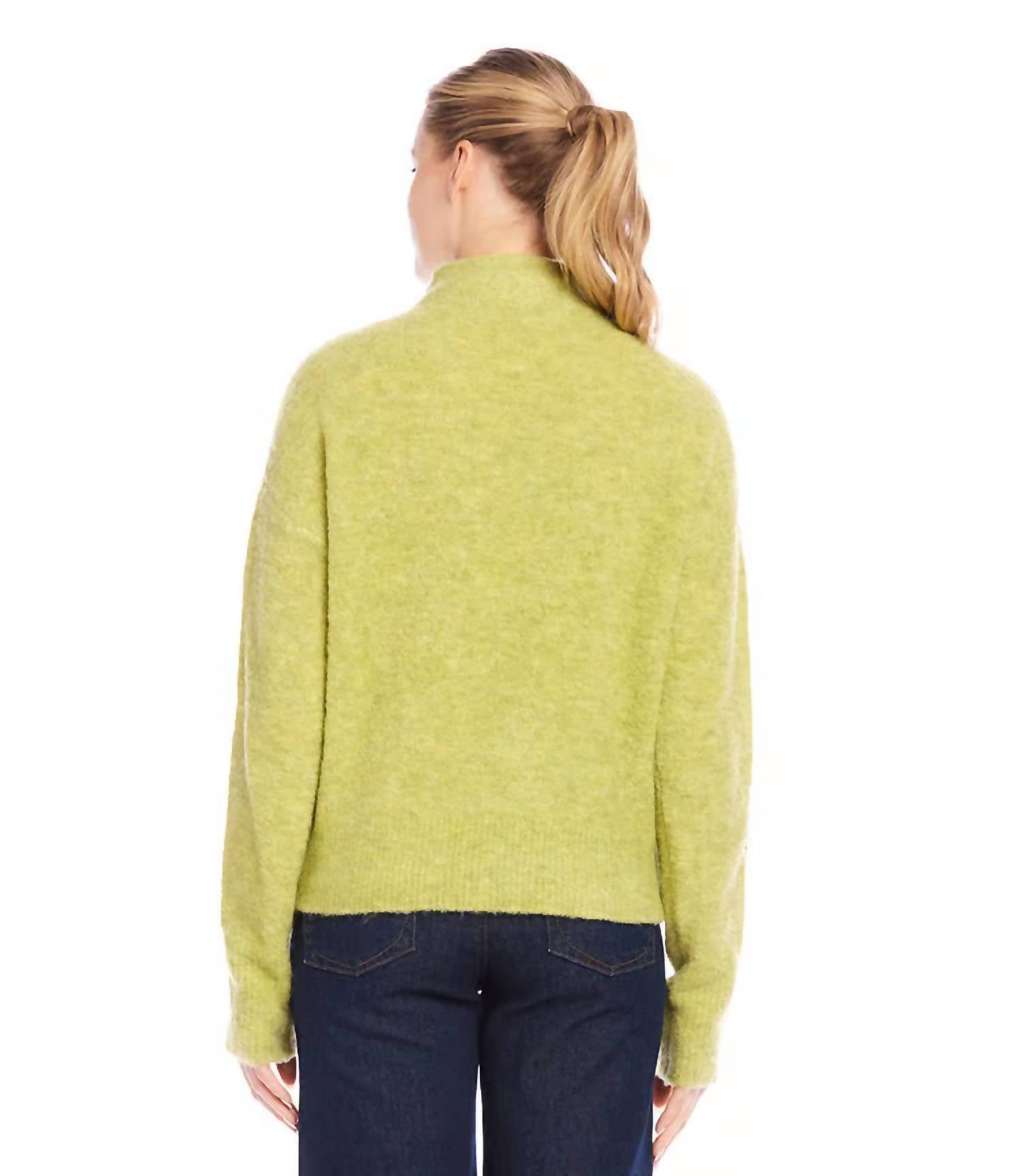 Karen Kane - Mannie Mock Neck Boucle Sweater