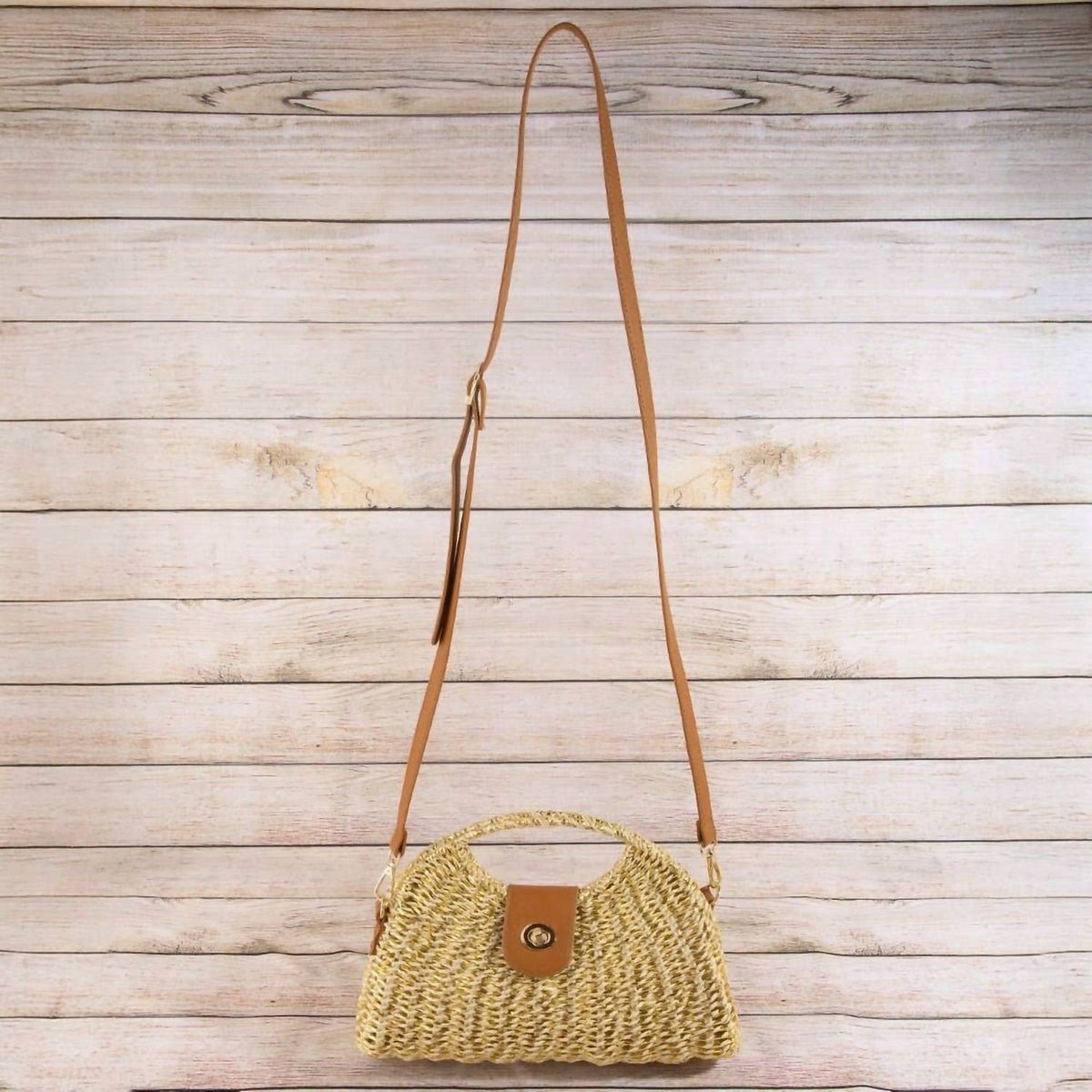 Anarchy Street - Women's Woven Straw Top Handle Handbag