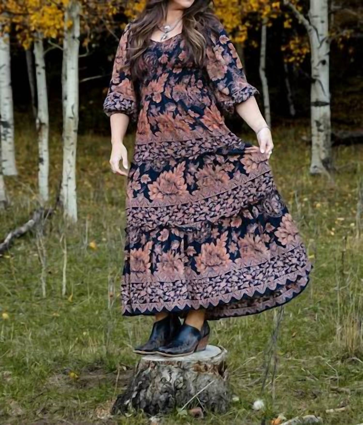 Angie - Floral Maxi Dress