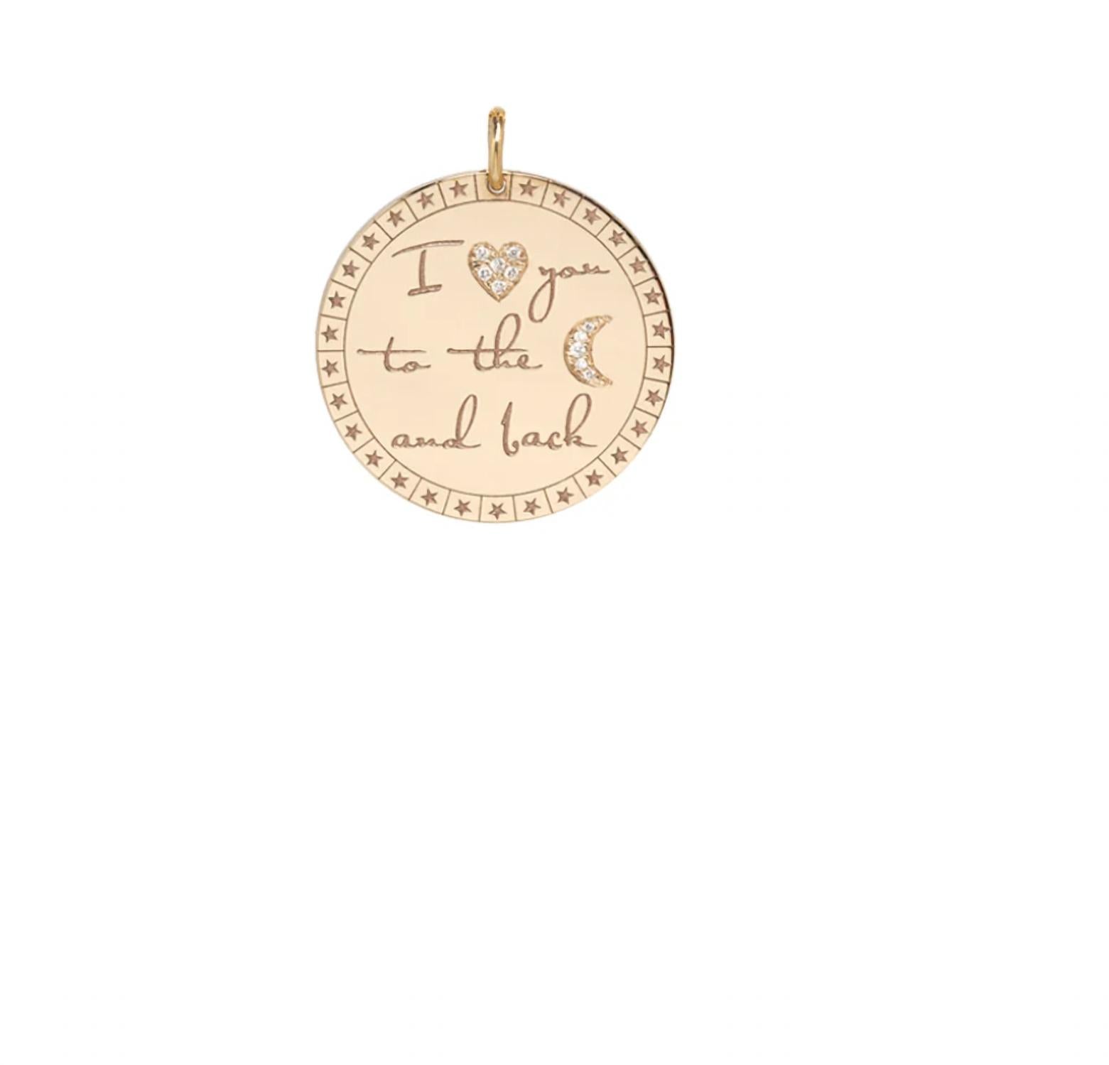 Zoë Chicco - Women's I Love You To The Moon And Back Pendant