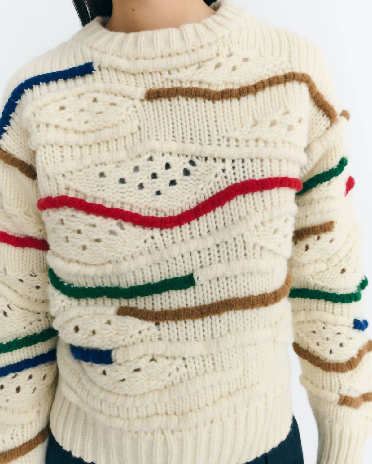 Thinking Mu - Candela Macarame Wool Sweater
