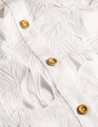Zimmermann - Mahon Embroidered Crop Top