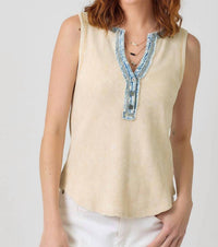 Mystree - Washed Thermal Henley Top