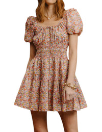 Love The Label - Nicola Floral Pattern Mini Dress