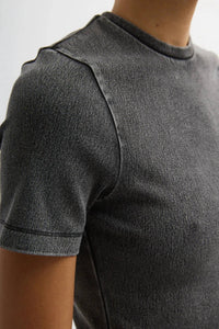 Tibi - Stretch Denim Baby Tee