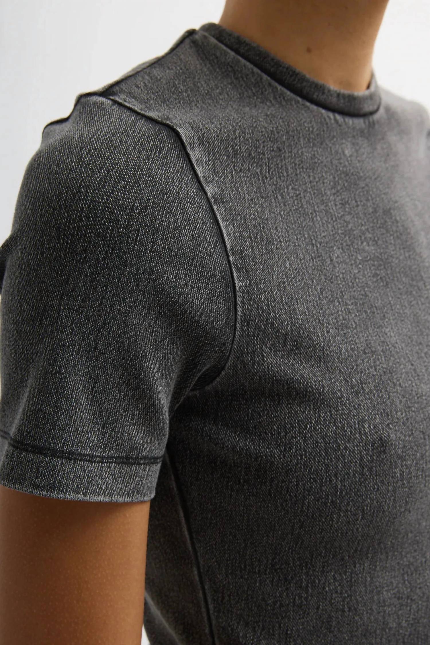 Tibi - Stretch Denim Baby Tee