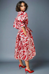 N By Nancy - Puff Sleeve Midi Dress